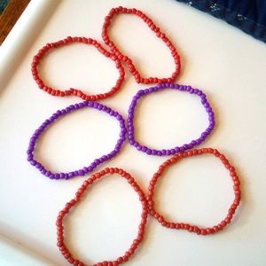 Bracelets set of 6.